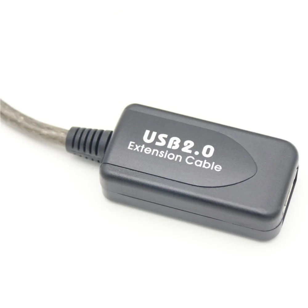 Black Signal Amplifier Chipset USB 2.0 A Male to A Female Extension Data Charge Cable