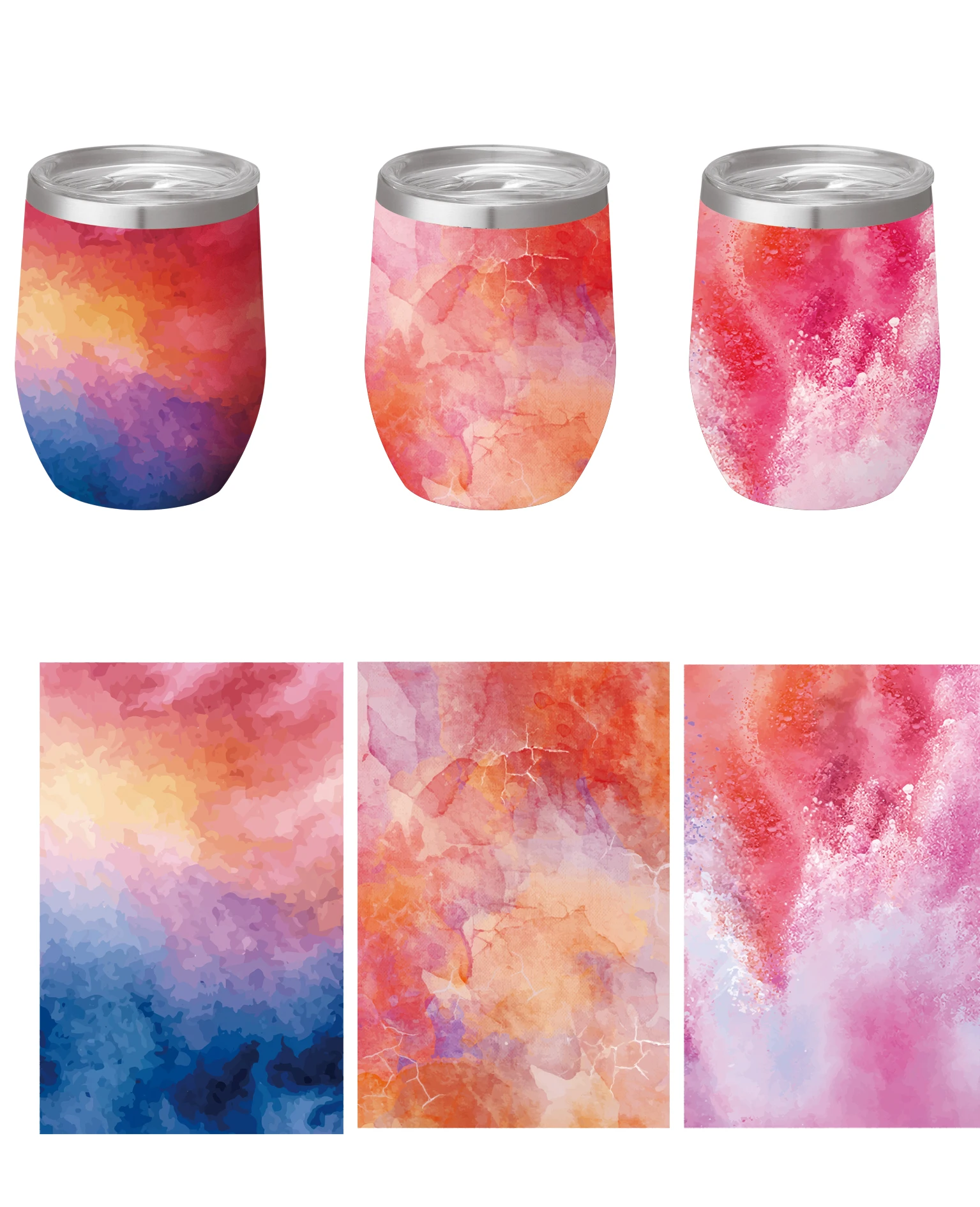 Custom logo egg shape mug beer 12oz glitter stainless steel wine tumbler