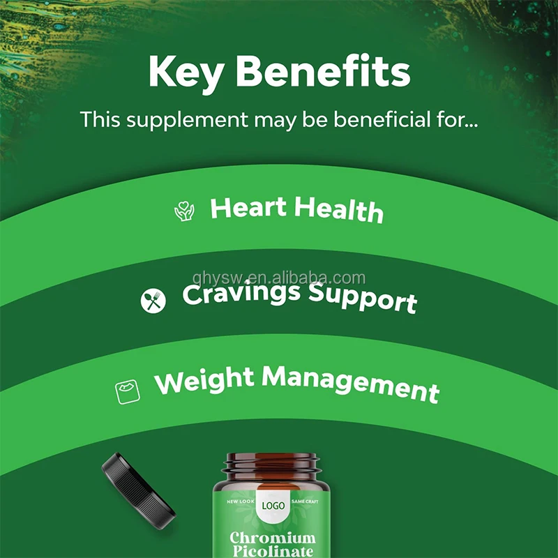 Private Label Chromium Picolinate Capsules Heart Health Weight Management Chromium Picolinate Capsules