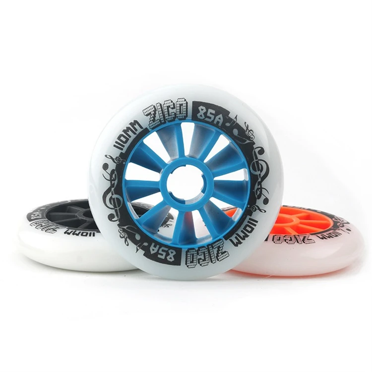 High Rebound PU Wheel Professional Carbon Speed Inline Skate Wheels 90mm 100mm 85A