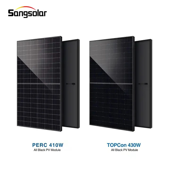 Full Black Pv Panel System 1000W Balcony Power Plant 300W 400W Glass Mono Solar Panel Pv System