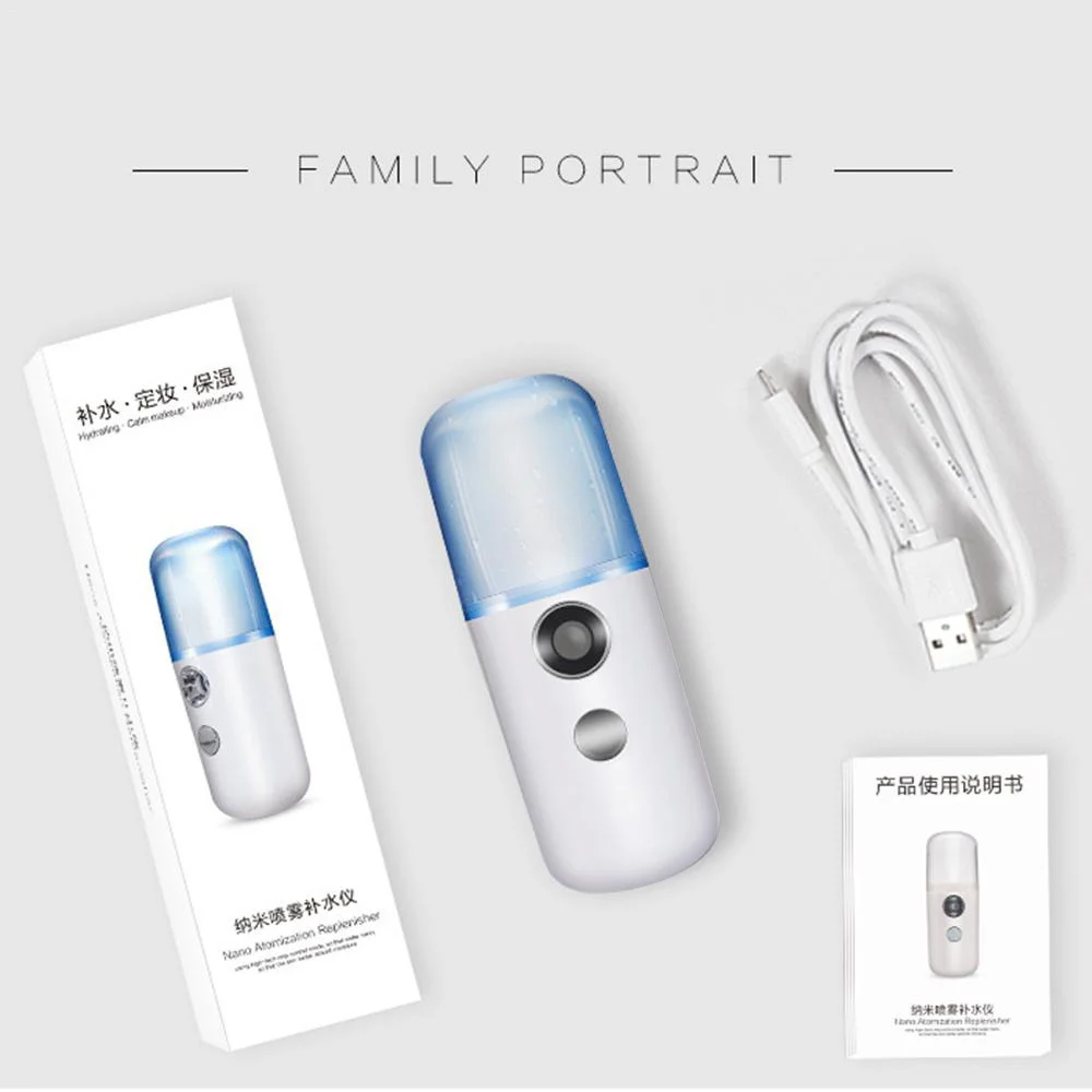 
30ml portable Handheld Skin Care Device pocket mini nano mist spray, for alcohol disinfection multi-use electric sprayer bottle 