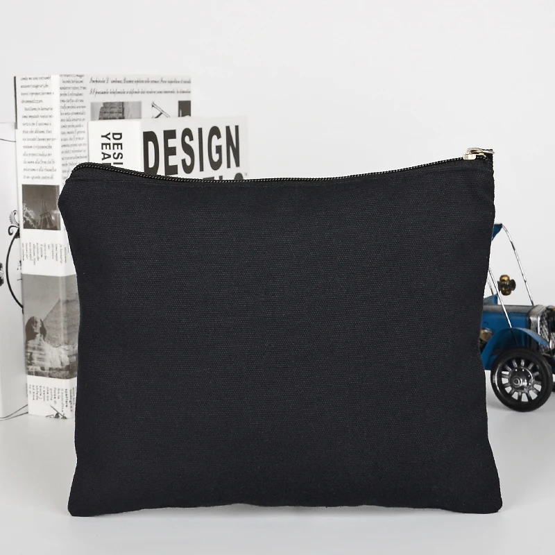 Original supplier factory direct sale canvas bag with zipper wholesale cotton pouch bag cotton canvas cosmetic pouch