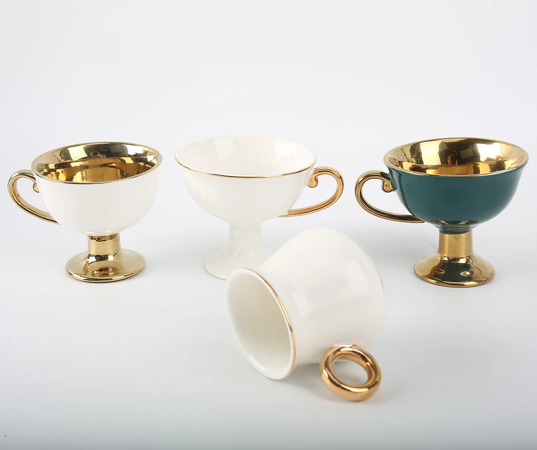 Качественная новая кофейная чашка и блюдце из костяного фарфора, королевская чашка и блюдце