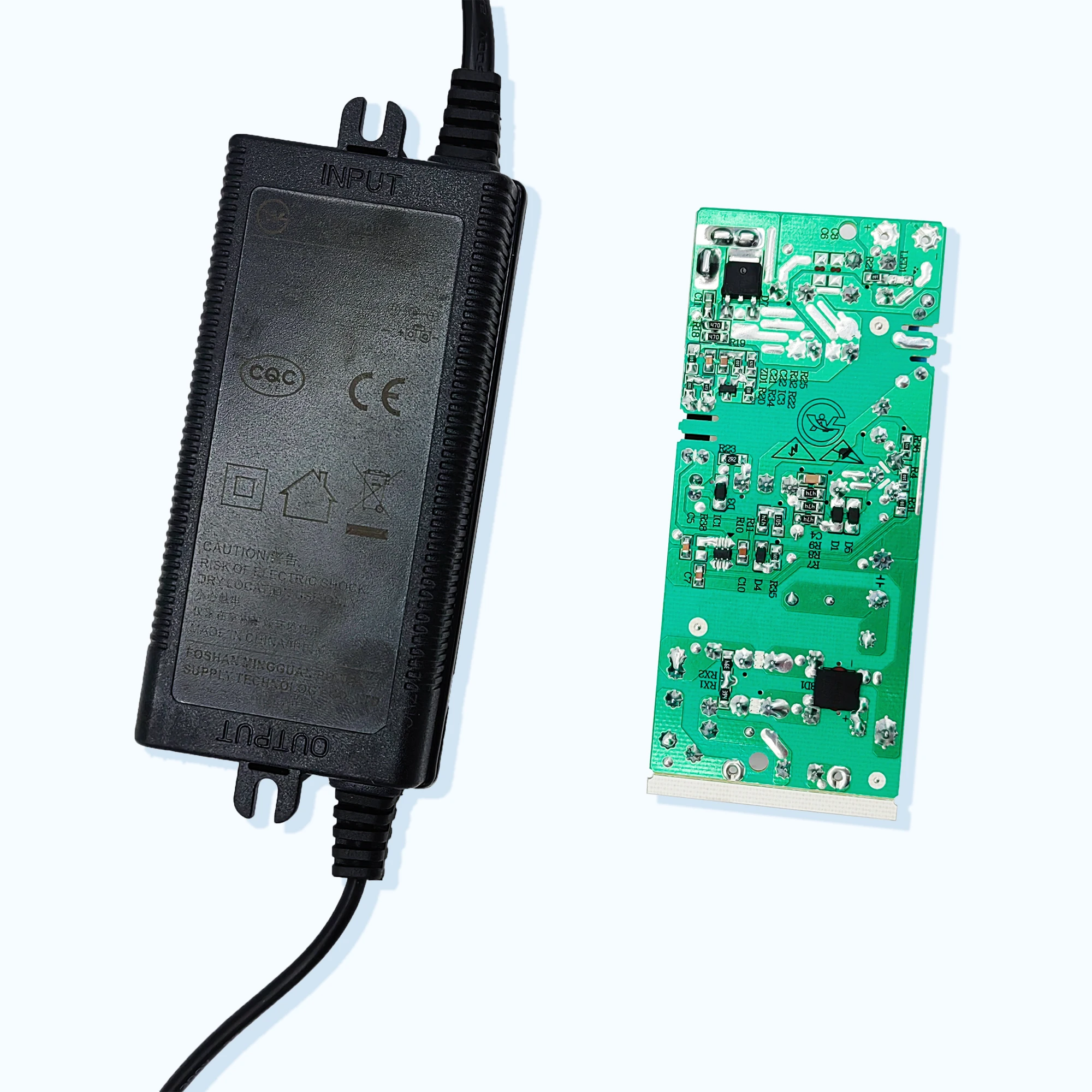 British specification plug power adapter 24V2A, power adapter with short circuit protection, over-voltage protection, etc.