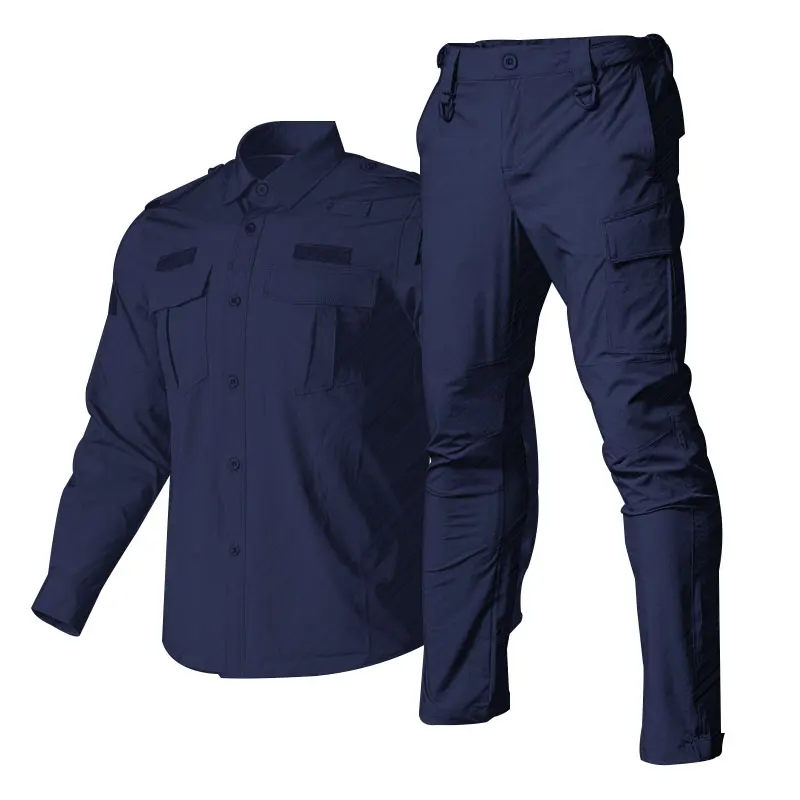 Factory Supplier Black Long Sleeve Security Guard Uniforms