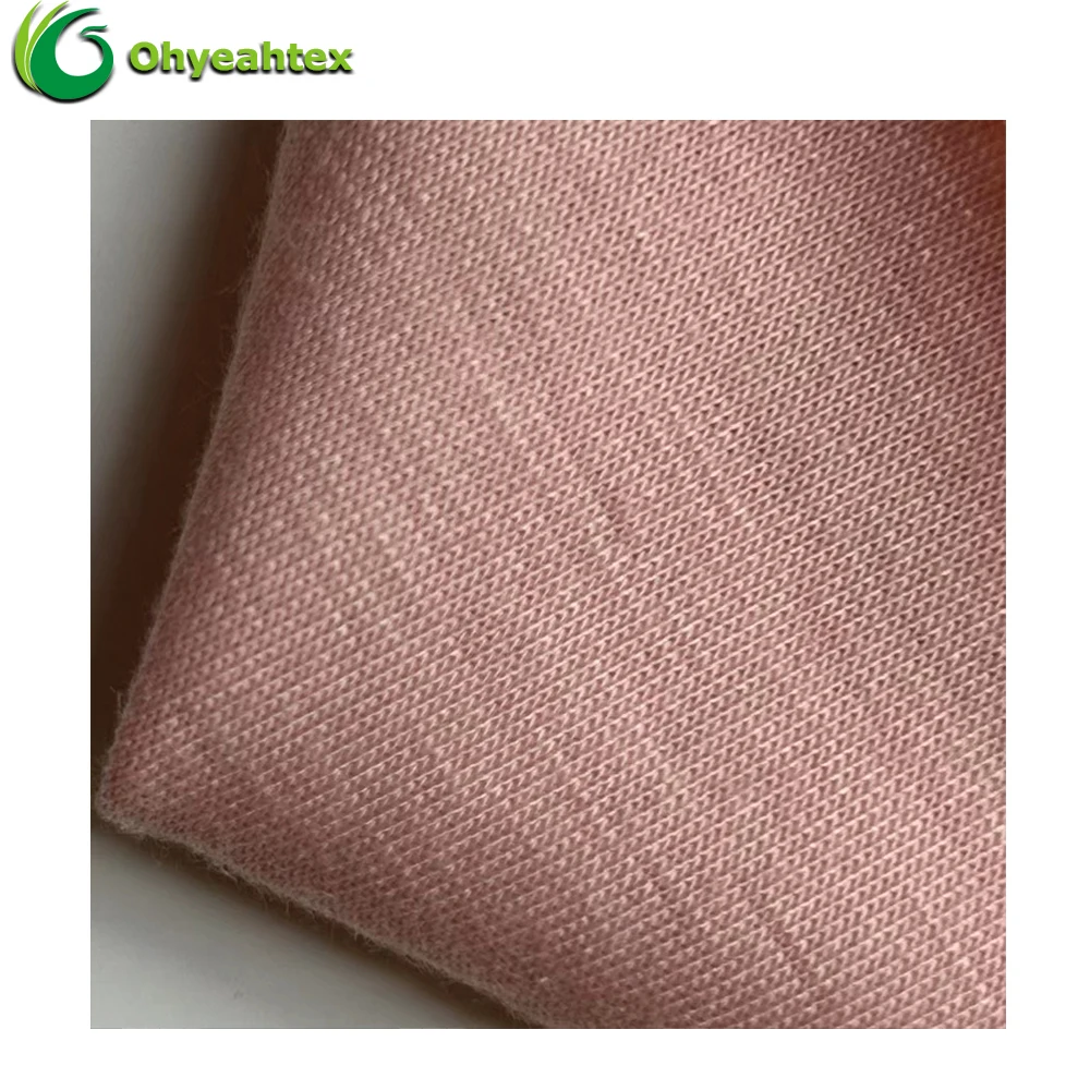 Knitted Fabric Super Soft Anti Bacteria 175GSM 95% Cotton 5% Spandex Single Jersey Fabric For Baby Clothing Textile