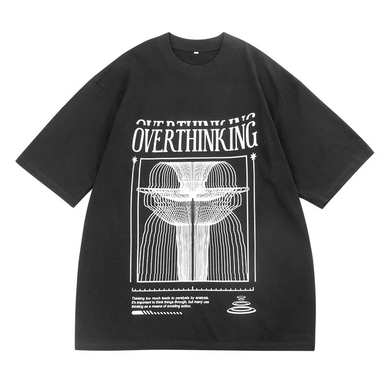 New fashion factory graphic t shirt oversize young men t shirt