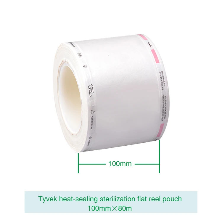 Tyvek heat-sealing plasma sterilization roll pouch