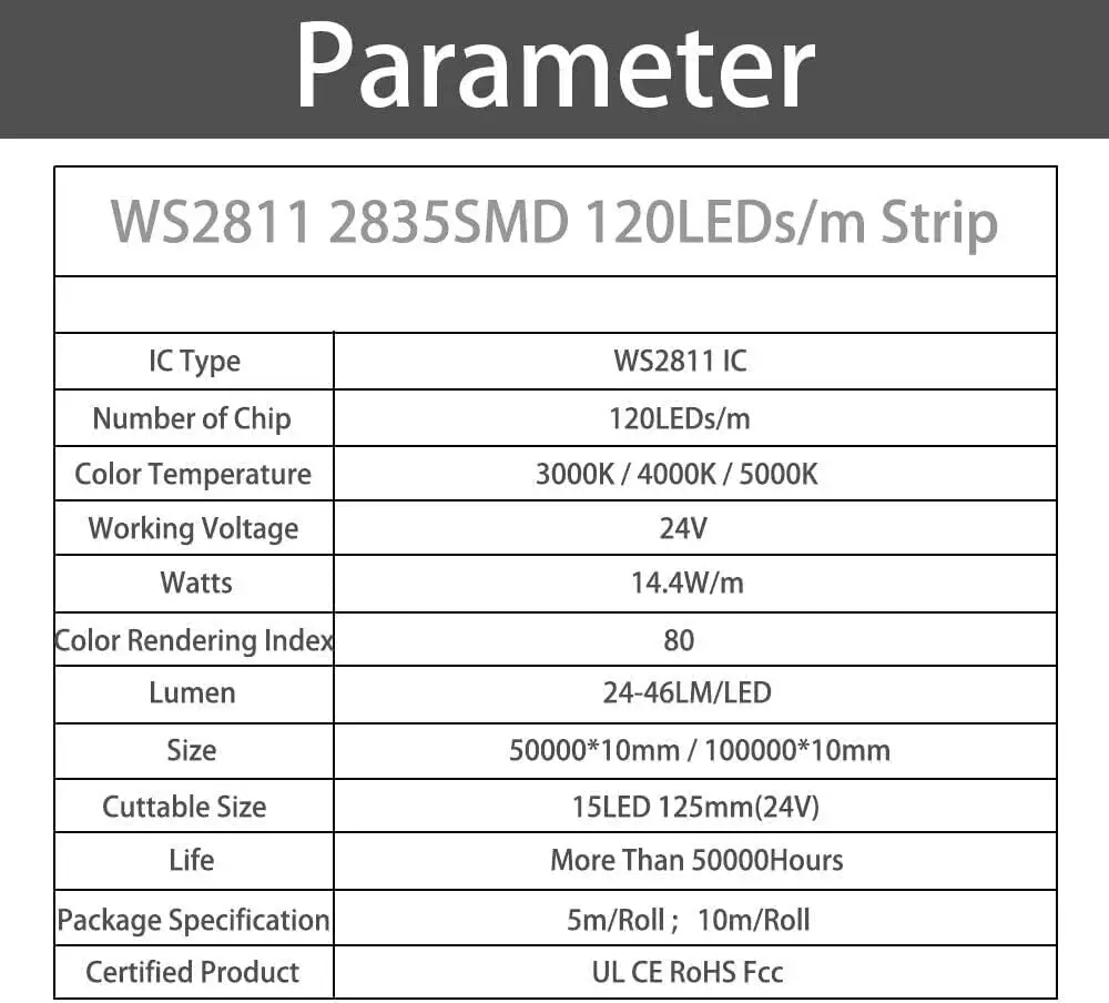 WS2811 2835SMD Horse Race LED Strip Running Water Light 24V 120Leds/m