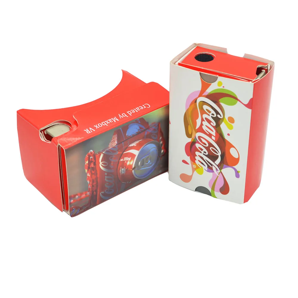 
 Оригинальные картонные очки виртуальной реальности google version 2, полноцветная печать, высокое качество, для картонных очков виртуальной реальности от 4,5 до 6 дюймов  