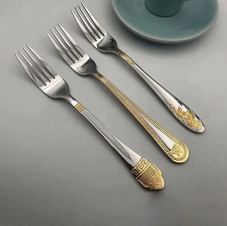 French Cutlery Set Of Spoon And Fork With Bag Dubai Cutleri Flatware Antique Sets Eco Friendly Dining Dinner Stainless Steel Wmf