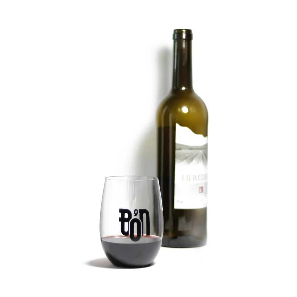 Unbreakable Stemless Plastic Glass for Wine 16oz