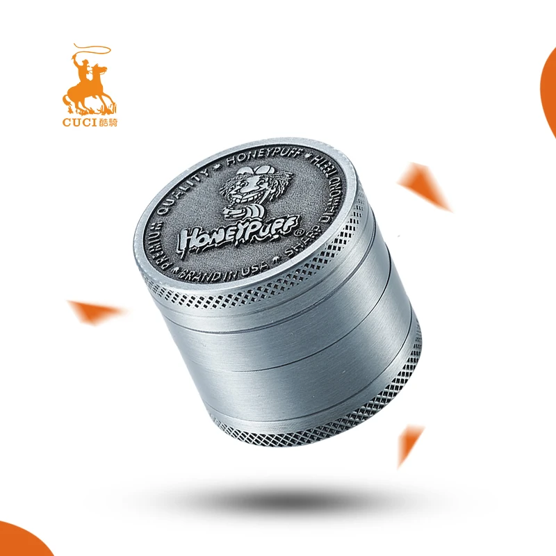 Smoking grinder de metal tobacco tools herb grinding cigarette accessories custom logo 63mm, 50mm,40mm