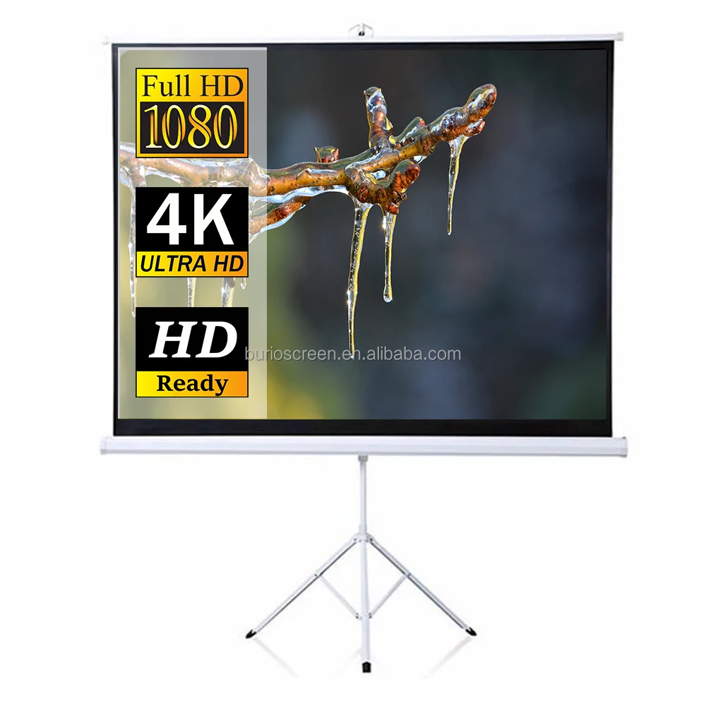 factory price wholesale tripod 3d projection screen 100 inch 4:3