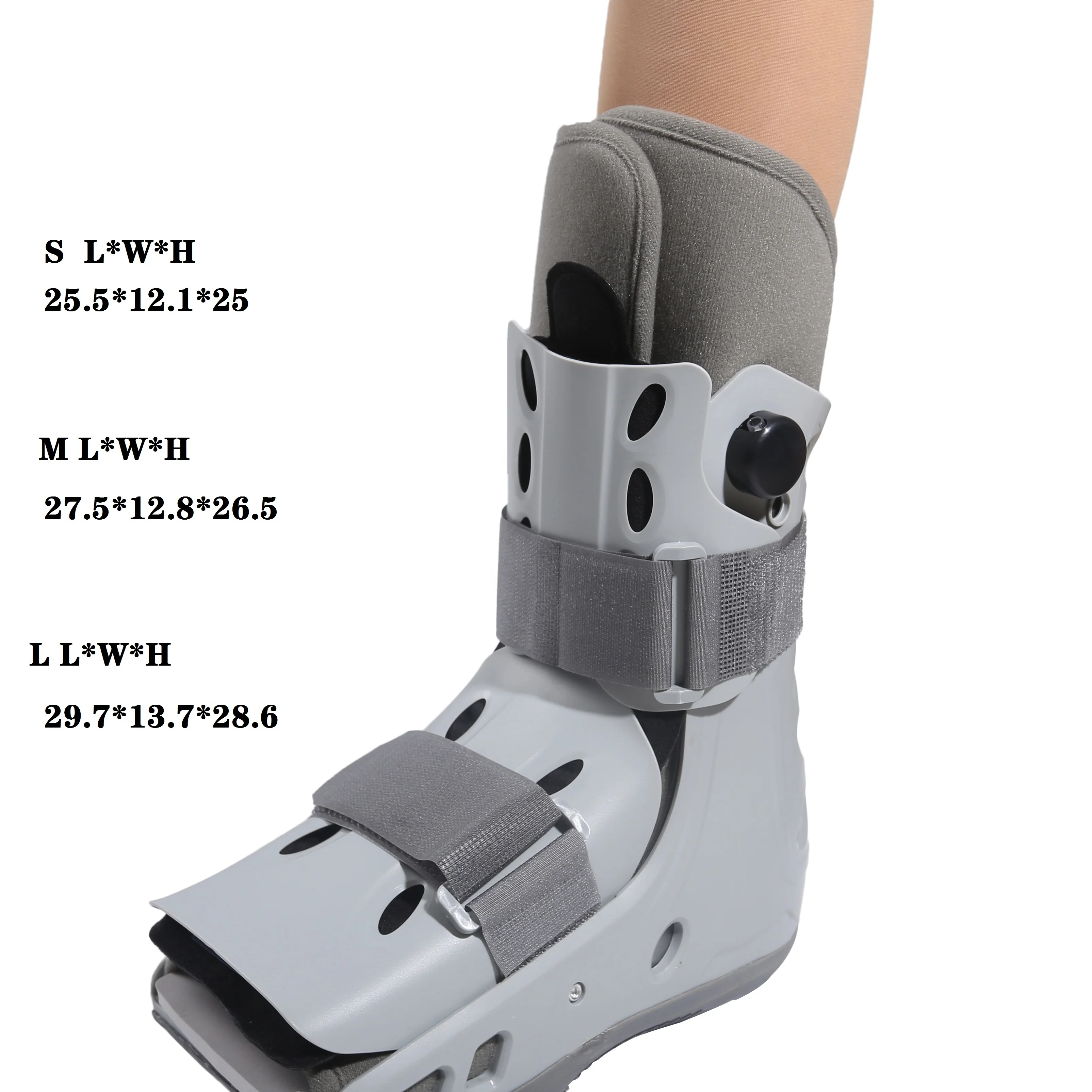 Short Air Ankle Walker Boot Medical-Grade Orthopedic Foot Cast Brace for Sprained Ankle Broken Foot Toe Injury