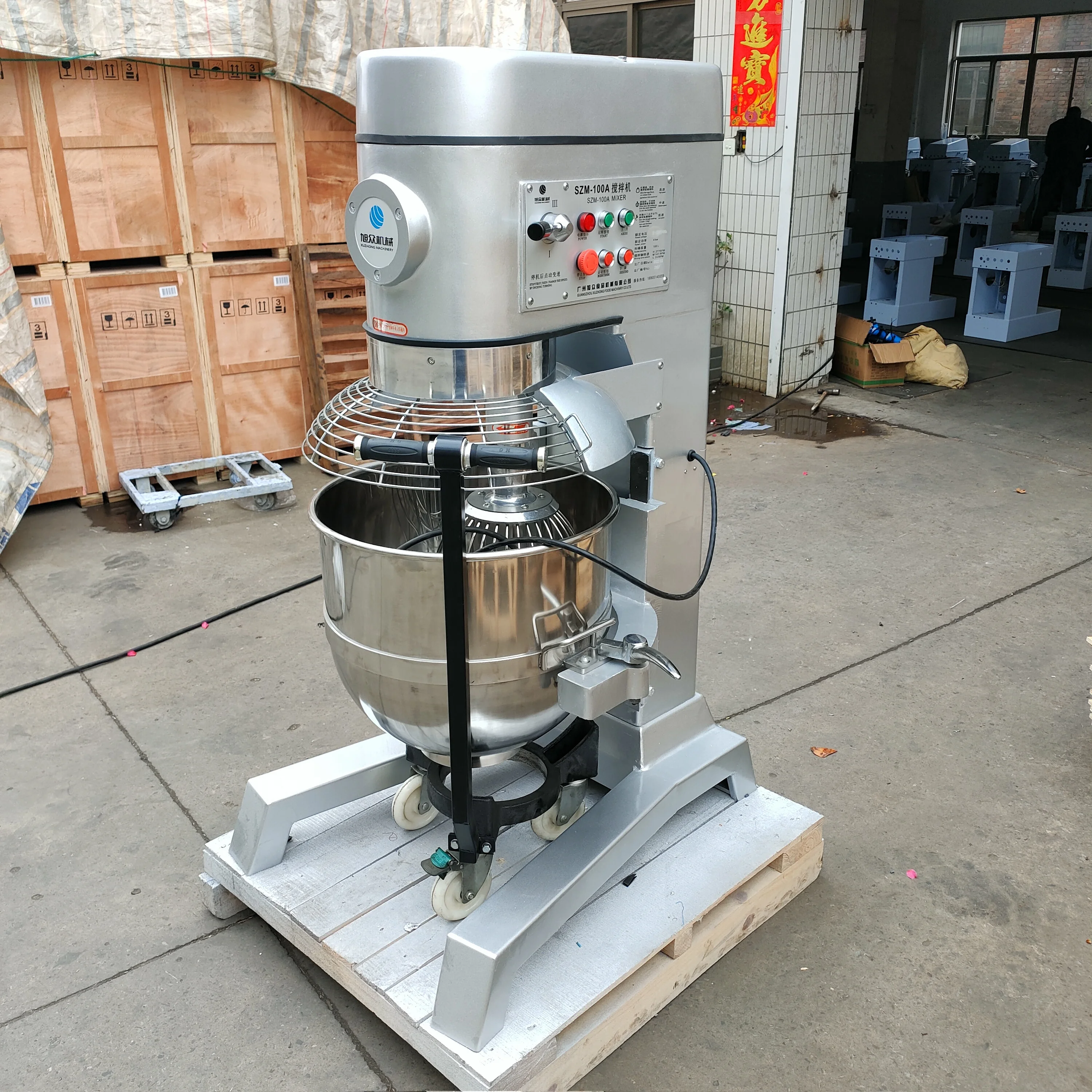 Wholesale B100-B Hengyu Multifunction Industrial Electric Food Mixer Machine Planetary Mixer 100L