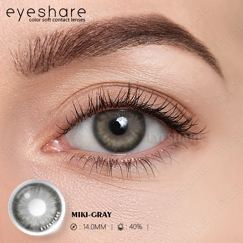 EYESHARE Hydrogel Colored Contact Lenses for Eyes Natural Beauty Contact Lenses Eye Puplis Yearly Cosmetic Color Contact Lenses