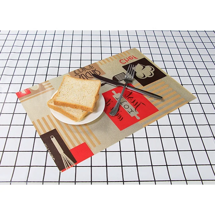 Pvc place mat dining table mat for wholesale