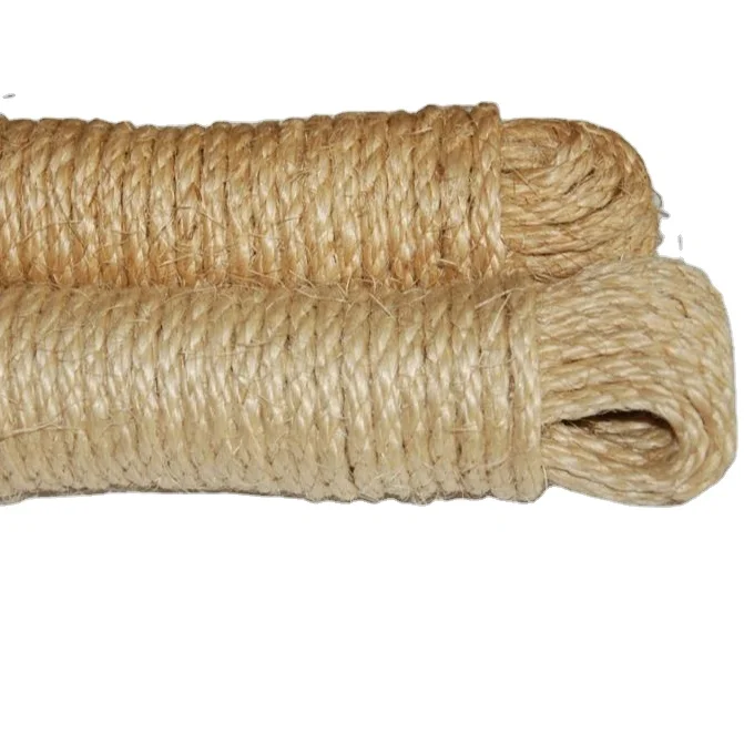 Durable natural fiber 6mm jute twisted  rope