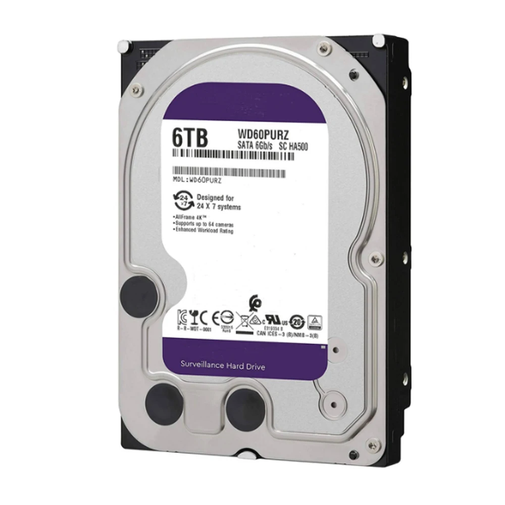 Дешевые 3 5 дюймов фиолетовый SATA в наличии 500GB 1tb 2tb 3tb 4tb 6tb 8tb восстановленный жесткий диск для настольного ноутбука