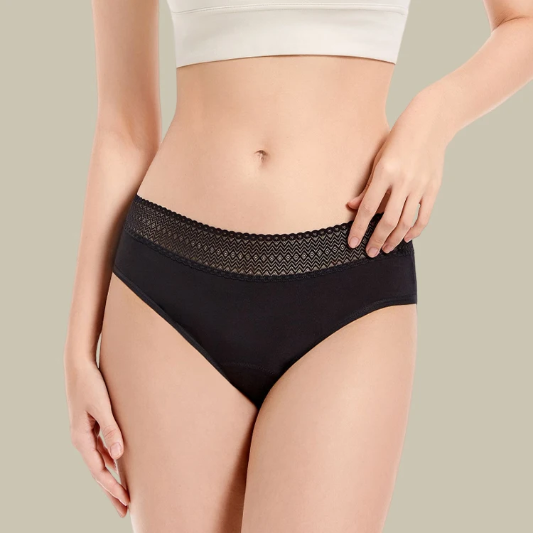 Wholesale Custom logo Leak Proof Heavy Flow Menstrual Cotton Bamboo 4 Layers Heavy Menstrual Period Panties