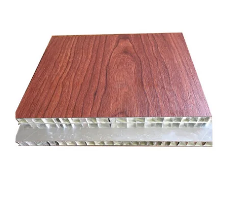 Factory Hot Sale Building Materials 10 mm Wood Grain Aluminum Honeycomb Panel