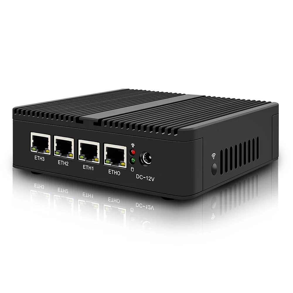 Мини-роутер J4125 без вентилятора 2 5 ГГц 4 * i225 I226 2.5GbE Nics pfSense