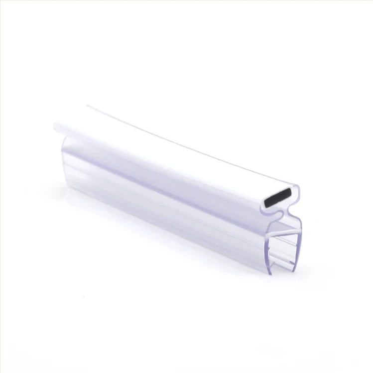 Waterproof Glass Edge PVC Magnetic Seal Strip for  Glass Shower Door