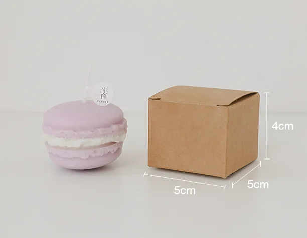 Manufacturer macaron candle party  birthday novelty gift food scented candle novelty candle