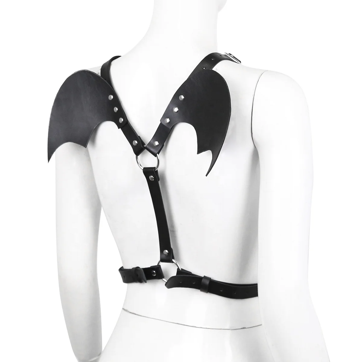 Simple BDSM Bondage  Halloween Devil Wing PU Leather Strap Women Belt Harness Cosplay Party Costume
