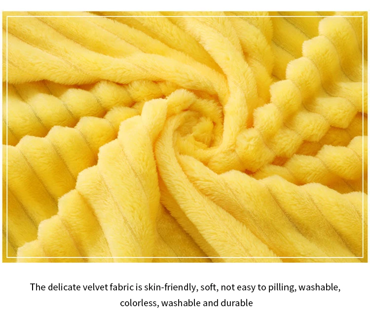 Oversize Super Soft Warm Thick Plush Throw Lightweight Cozy 100% Polyester Plush Blanket