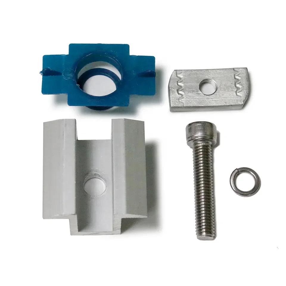 PV Mid  End Clamp Manufacturer Solar Panel Mounting Kit Ground Rail Mounting Middle Clamp Accessories For Solar System