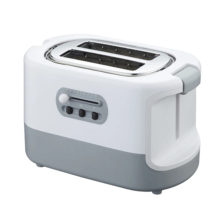 
Wide slot rohs profesionnel small automatic household white electric 2 pcs toaster 