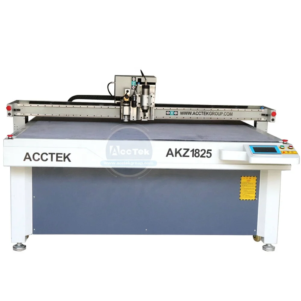 CNC Oscillating knife cutting machine for leather corrugated paper gasket vibration round straight knife cloth cutting machine