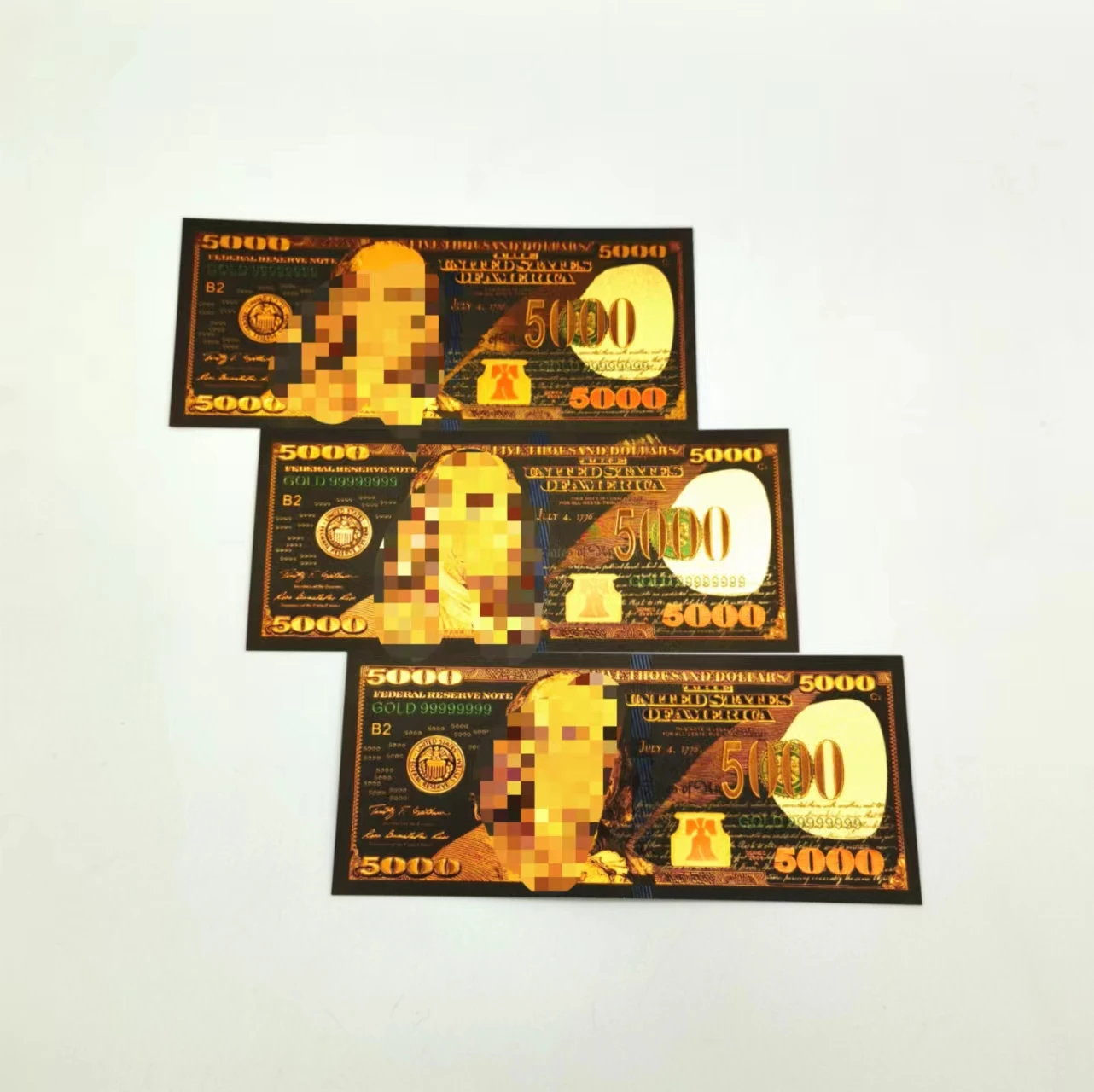 New Waterproof Black gold foil design USA dollar money 500and1000 dollar bills USD Black  banknote