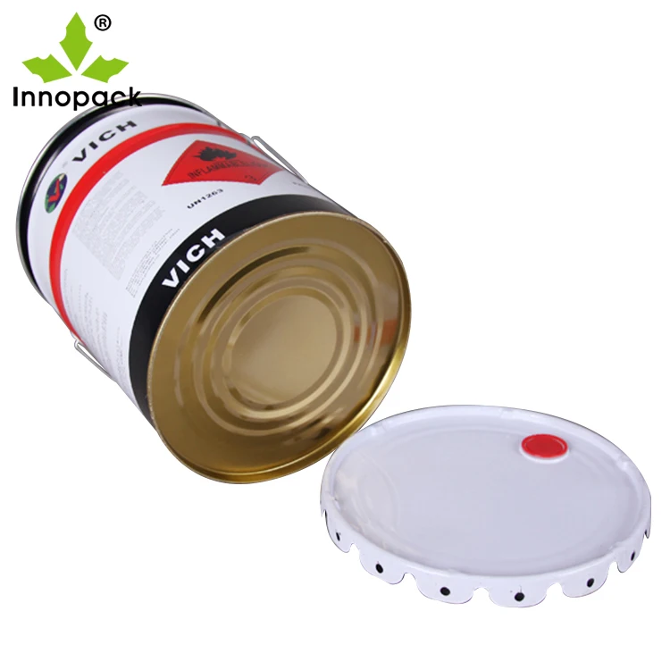 Empty 20 Liter Tinplate Paint Bucket Engine Oil Tinplate Pail
