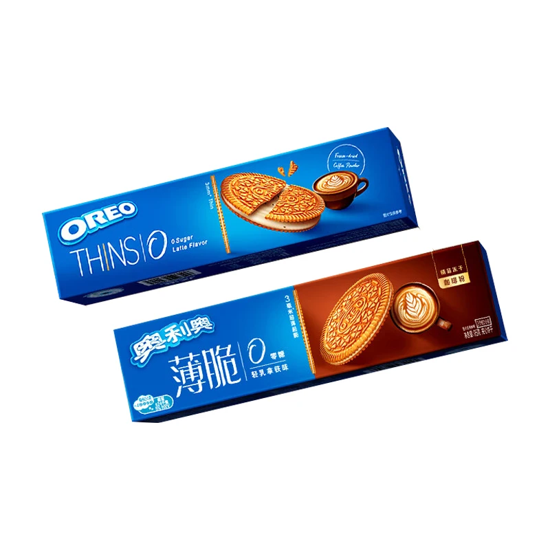 New Oreo cookies 0 sugar light milk latte flavor crispy sandwich cookies Oreo thins biscuit 95g/190g