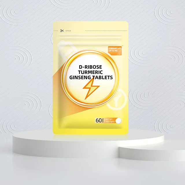 Liver health Anti-fatigue tablets wholesale dietary supplements D-Ribose Turmeric Ginseng Tablets 60 grains