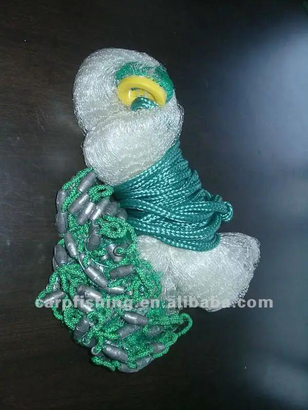 Nylon Fishing Gill Nets, with Floater and Sinker, Double Knots , Depthway,  Three Layers  Multifilament Drag Gill Fish Net