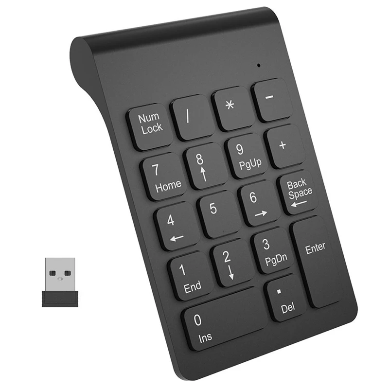  Мини 2 4 ГГц Беспроводная мини Numpad 18 клавиш цифровая клавиатура для учета кассира ноутбук