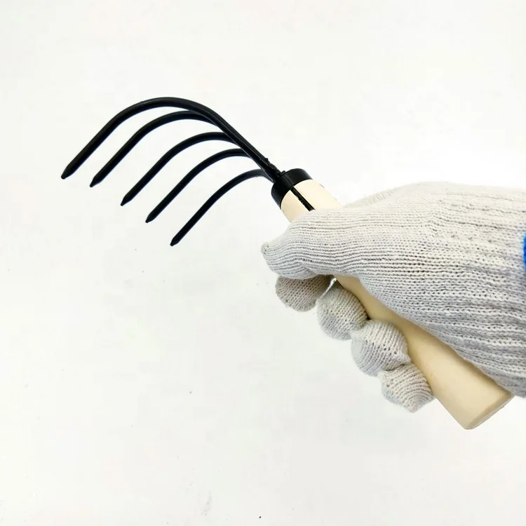 
5 tines claw rake garden hand tools to loosen the soil 