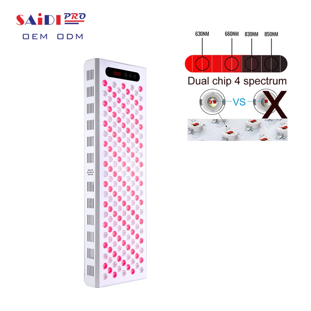 Saidi brand New body pain relief 660nm 850nm 1800W Red Light Therapy Panels Full Body Led Infrared Light Therapy