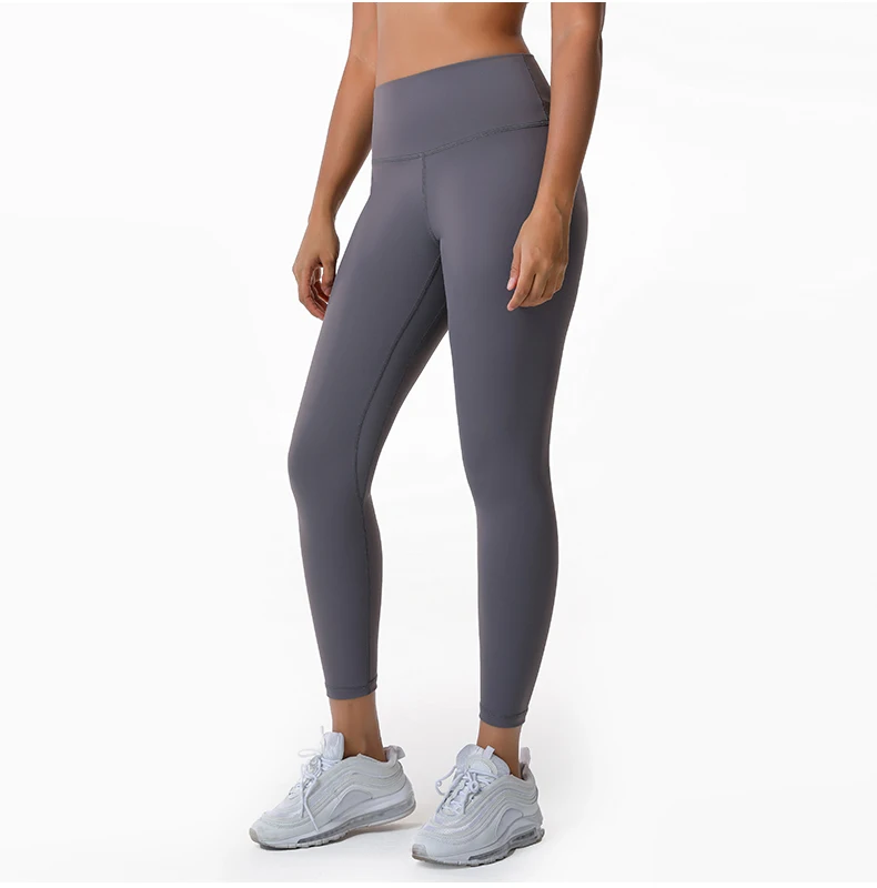 Wholesale high-quality sports body yoga high-waisted nude yoga pants the same Lulu fitness pants