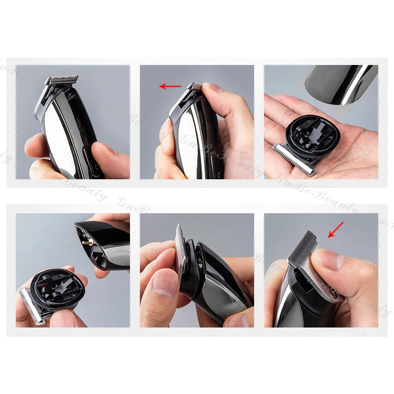 Dropshipping Gubebeauty 6 in 1 electric hair trimmer machine hair trimmer rechargeable hair trimmer set for home