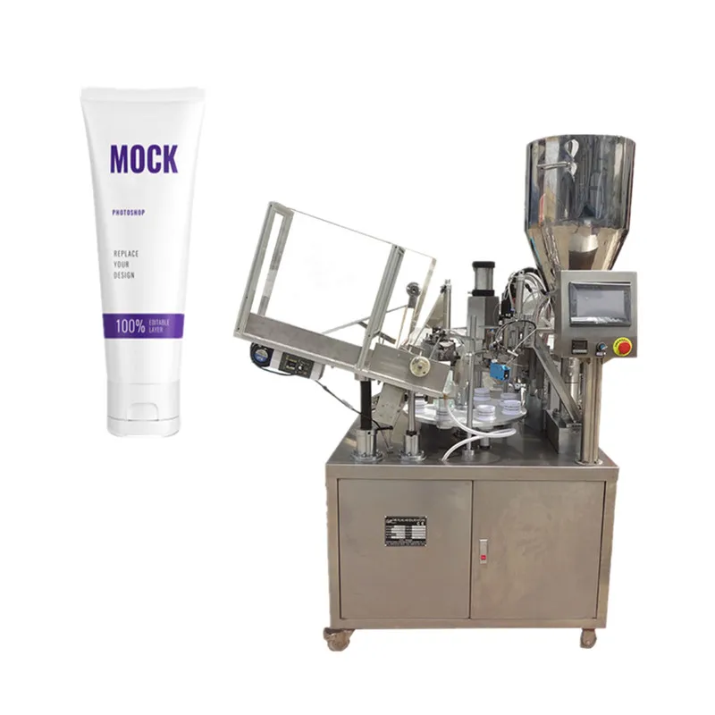 stainless steel ultrasonic plastic tube sealer machine honey grease cream tube filling and sealing machine