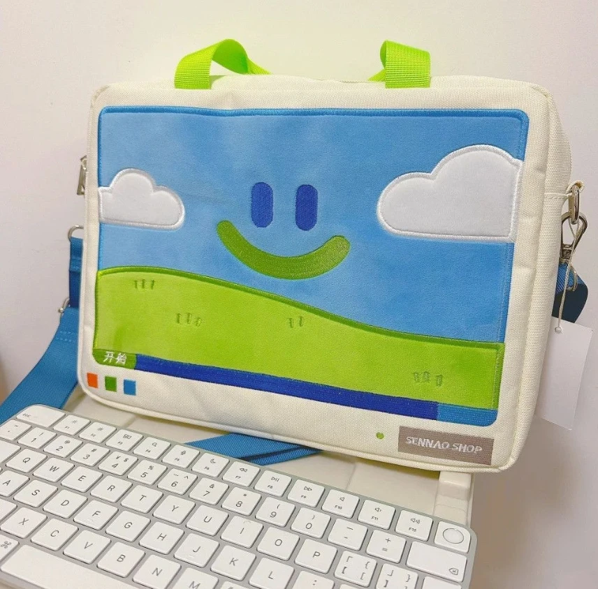 Сумка для ноутбука 13, 14, 15,6 дюймов, подходит для Macbook Pro Air M1, HP, Xiaomi компьютерный чехол с функцией сумочки