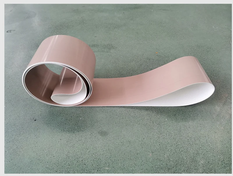 Food Grade PU Belt Color Food Belt Conveyor for Potato Chips Production Line