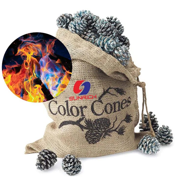 Natural Pine Cones Festive Decorations Magical Flame Graduation New Year Thanksgiving Christmas Parties Backyard Camping Fire