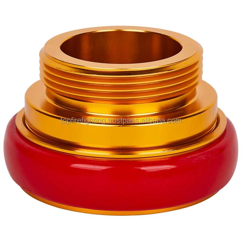 
Golden Color Aluminium Material Forging And Anodizing Machino Couplings Adapter To NH Or BSP Thread 